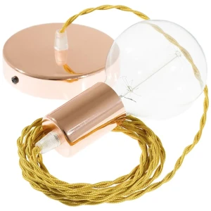Creative Cables Suspension Luminaire Tm05 2 M Gold / Copper One Size