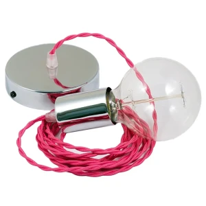 Creative Lámpara Colgante Tm08 2 M Fuchsia / Chrome Plated One Size