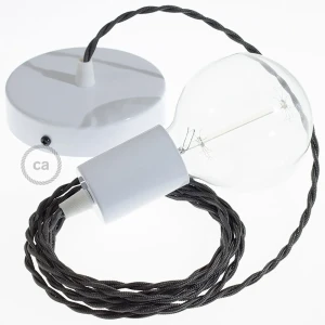 Creative Cables Suspension Luminaire Tm26 50 Cm Dark Gray / White One Size