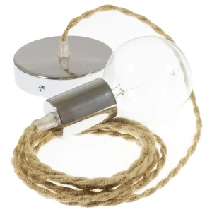 Creative Lámpara Colgante Tn06 1 M Beige / Chrome Plated One Size