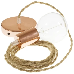 Creative Cables Suspension Luminaire Tn06 1 M Beige / Copper One Size