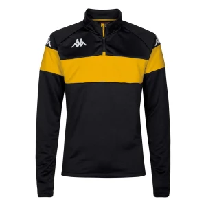 Kappa Sweat à Demi-zip Dovare Black / Yellow Chrome 12 Années