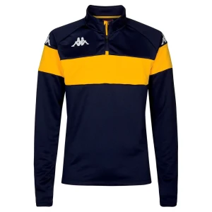 Kappa Sweat à Demi-zip Dovare Blue Marine / Yellow Chrome 8 Années