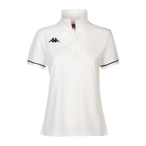 Kappa Polo à Manches Courtes Barla White / Black 2XL Homme
