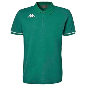 Kappa Polo à Manches Courtes Barli Green / White 2XL Homme