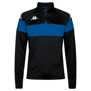 Kappa Sweat à Demi-zip Dovare Black / Blue Sapphire 2XL