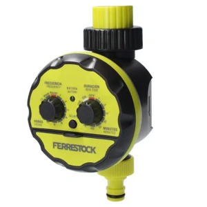 Ferrestock Programador De Riego Fskpro002 Black / Yellow One Size