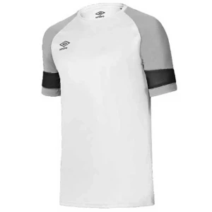 Umbro T-shirt à Manches Courtes Lukenga White / Grey / Black 4-6 Années Garçon,Fille