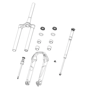 Rockshox Kit D´autocollants Pike Ultimate 27/29 Silver