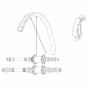 Mavic Rayons Kit 14 Front Edeemax 29´´