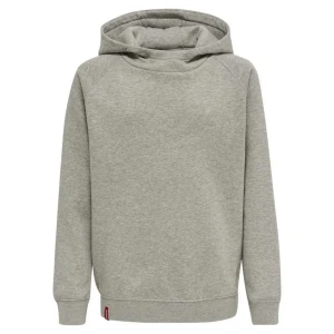 Hummel Sweat à Capuche Red Classic Grey Melange 140 cm Garçon,Fille