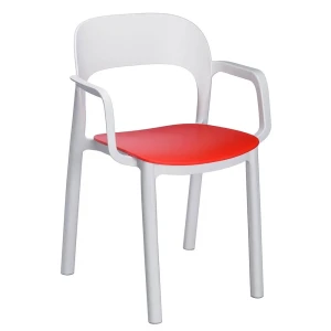 Garbar Chaise Avec Accoudoirs Ona White / Red One Size