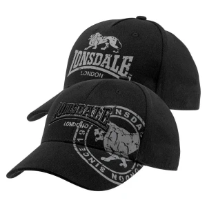 Lonsdale Casquette Leiston 2 Unités Black One Size
