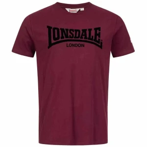 Lonsdale T-shirt à Manches Courtes Ll008 One Tone Oxblood / Black L