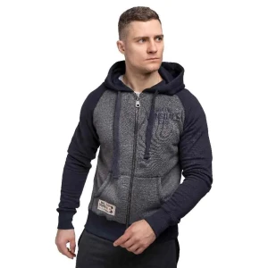 Lonsdale Sweat-shirt à Zip Slough Navy L