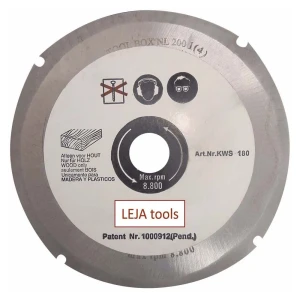 Leja Tools Disque De Coupe Pour Bois Kws180pro Ø 180 Mm Silver One Size