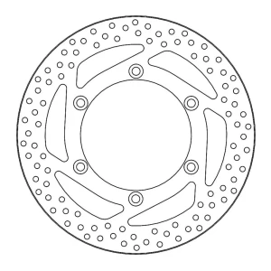Moto-master Disco De Freno Round Triumph 110699 Silver One Size