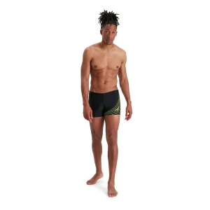 Speedo Bañador Bóxer Medley Logo Black / Atomic Lime UK 30