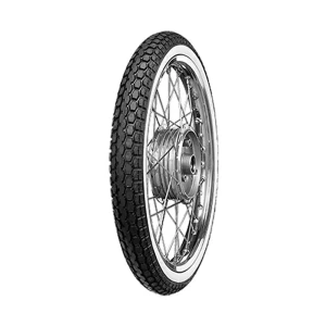 Continental Neumático Custom Kks 10 Whitewall Reinforced 45j Tt Black / White 2.50