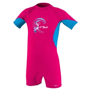 O´neill Wetsuits Shorty Uv Manches Courtes Zip Dorsal O´zone Wtrmln / Sky / White 24 Mois Garçon
