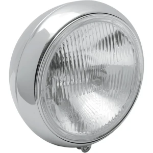 Drag Specialties Faro Delantero 7´´ Smooth Chrome One Size