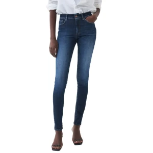 Salsa Jeans Jeans Taille Haute Push Up Destiny Skinny Blue 40 Femme