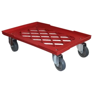 Denox Plataforma Con Ruedas 70700.254 60x40 Cm Red One Size