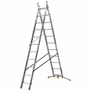Hailo Escabeau Hobbylot 1410-801 2x7 Étapes Silver One Size