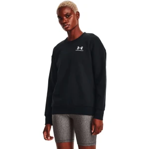 Under Armour Sweat-shirt Essential Fleece Crew Black / White M
