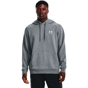 Under Armour Sweat à Capuche Essential Fleece Pitch Gray Medium Heather / White S