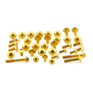 Pro Bolt Kit De Tornillos De Carenado Yamaha Fya670g Gold One Size