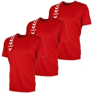 Hummel T-shirt à Manches Courtes Pk5055 3 Unités Red 2XL Homme