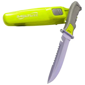 Saeko Cuchillo Double Edge Stainless Steel Yellow One Size