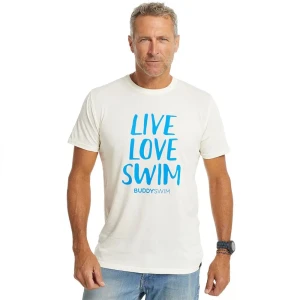 Buddyswim Camiseta De Manga Corta Live Love Swim White S