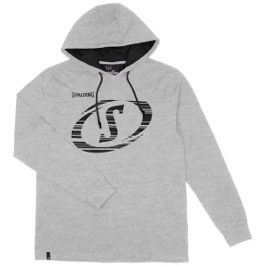 Spalding Sweat à Capuche Fast Grey Melange / Black L Homme