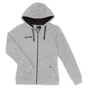 Spalding Sweat-shirt à Zip Flow Grey Melange S Femme