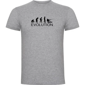 Kruskis T-shirt à Manches Courtes Evolution Wake Board Heather Grey XL Homme