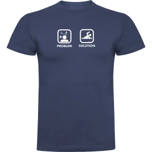 Kruskis Camiseta De Manga Corta Problem Solution Swim Denim Blue XL