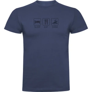 Kruskis T-shirt à Manches Courtes Sleep Eat And Swim