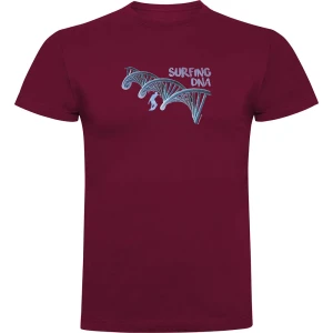 Kruskis T-shirt à Manches Courtes Surf Dna Dark Red 2XL Homme