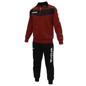 Givova Survêtement Visa Melange Burgundy / Black 8-10 Années Garçon,Fille