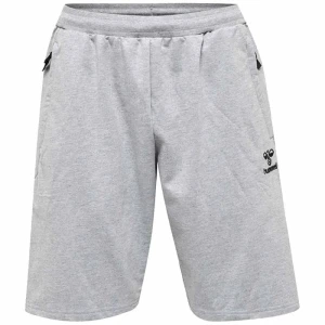 Hummel Short Move Grid Cotton Grey Melange S Homme