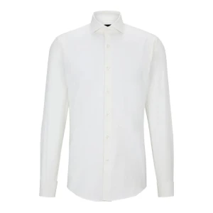 Boss Chemise à Manches Longues H-hank-spread-dc-214 10245426 01 Natural 38 Homme