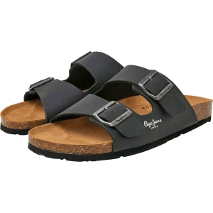 Pepe Jeans Sandales Bio Double Kansas BLACK EU 46 Homme