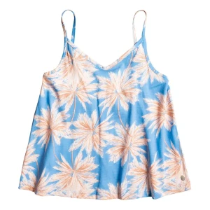 Roxy T-shirt Sans Manches The Last Unicorn Azure Blue Palm Island Rg 16 Années Fille