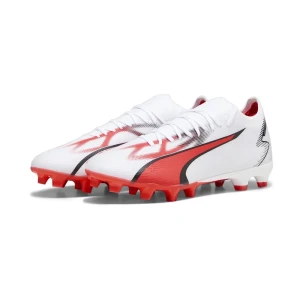 Chaussures De Football Ultra Match Fg/ag Puma White / Puma Black EU 42 Homme