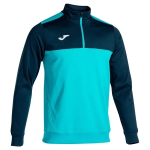 Joma Sweat à Demi-zip Winner Fluor Turquoise / Navy 4-5 Années Garçon