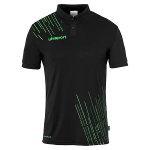 Uhlsport Polo à Manches Courtes Score 26 Poly Black / Fluo Green 14-15 Années Garçon,Fille