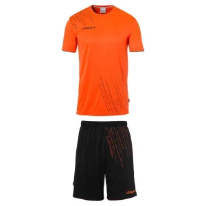 Uhlsport Ensemble à Manches Courtes Score 26 Fluo Orange / Black 9-10 Années Garçon,Fille