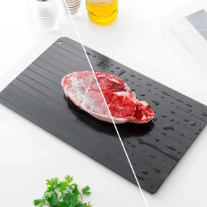 Innovagoods Plato De Descongelación Rápida De Alimentos Black One Size